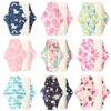 Ohbabyka 5pcs Washable Sanitary Towel Cloth Reusable Menstrual Pads Super-Absorbent Soft and Comfortable Bamboo Sanitary Pads 3
