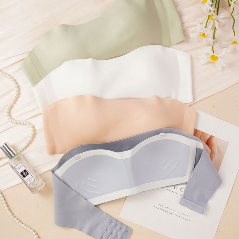 Female Wireless Sexy Strapless Bra Women Solid Color Tube Top Ladies Lingerie Bras Convertible Straps Underwear Women Bras