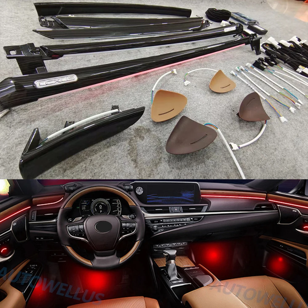 

64 Colors Set For Lexus ES 2013-2022 Original Car Button Control Decorative Ambient Light LED Atmosphere Lamp illuminated Strip