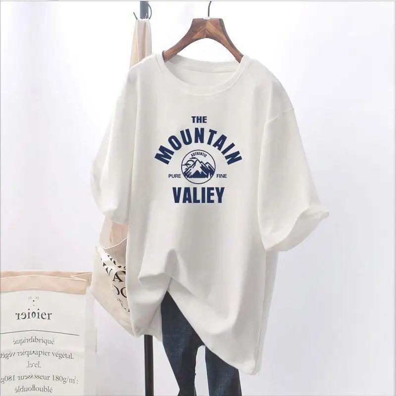 Summer New T-Shirt Female Short-Sleeved Maternity Wear New Love Cotton Mid-Length Loose Maternity T-Shirt Sweater Maternity Tops 4