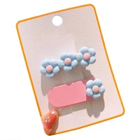 J15U Girl Hair Clip Candy Color Strawberry/Flower Hairpin Side Clip Summer Hairstyle Accessory Kid Hair Barrettes Hair Decors