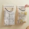 Wall Mount Mesh Garbage Bag Holder Plastic Shopping Bags Storage Bag Dispenser Sundries Bag Net Storage Grocery Bag Organizer 5
