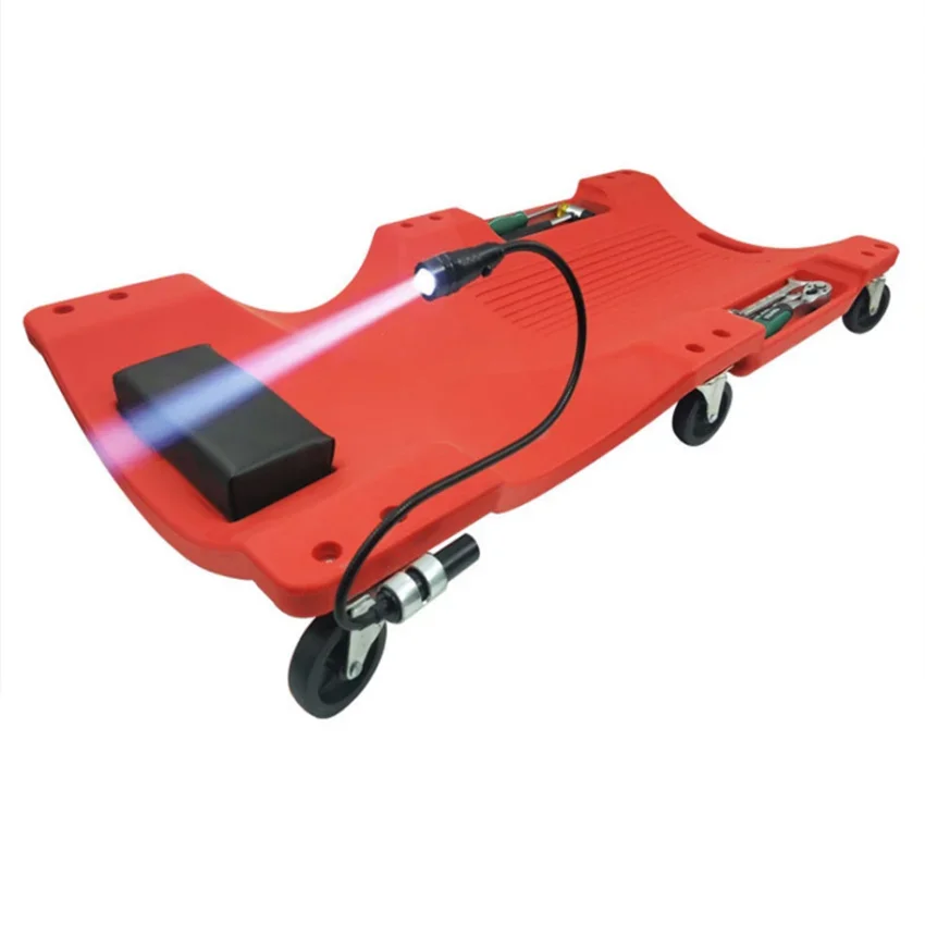 Car repair deck, lying board,auto repair auxiliary tools， LED light board, universal wheel auto parts