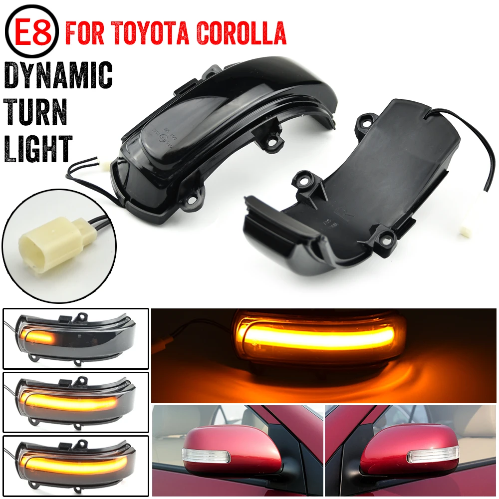 

Dynamic Steering Signal Led Rear View Mirror Indicating Flash For Toyota COROLLA ZELAS REIZ AURIS Scion BLADE MARK