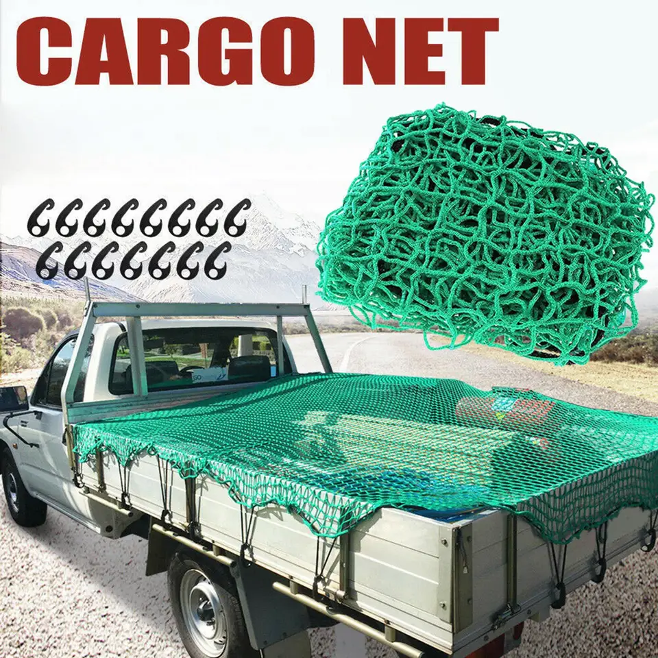 ROEOWENE Luggage Net Truck Cargo Net 1.2mx1.2m Elastic Luggage Net