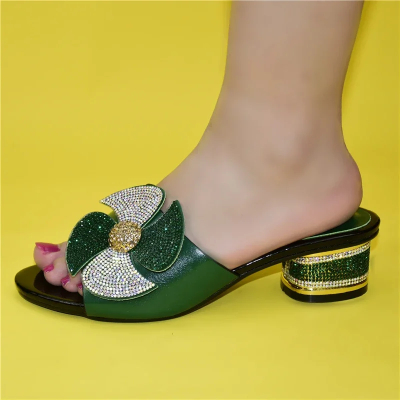 Latest African Shoes Without Bag Set Comfortable Women Shoes for