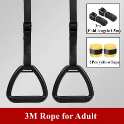 Adjustable Gymnastic Rings for Strength Training and Fitness Workouts (3M Adult)