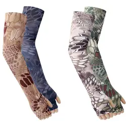 For Men Fishing Driving Basketball Long Sleeves Camouflage Arm Sleeves Cooling Sleeves Sun Protection Sleeves Ice Silk sleeve