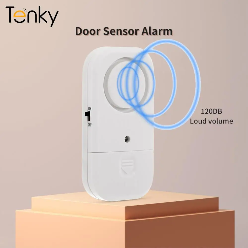 

Tenky Door And Window Sensor Magnetic Alarm Open Reminder Anti-theft/thief Switch Smart Home Security System Home Kits Detector