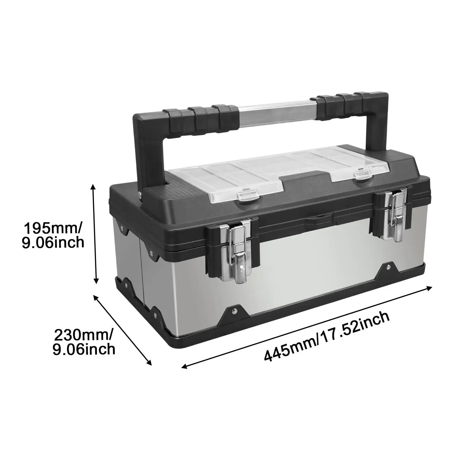 Protector Hard Case Travel Protects Electronics Portable Tool Box with Lock 6