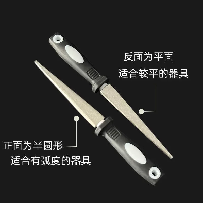 Professional Knife Sharpener, Diamond Sharpening Stone for Kitchen Camping, Double-Sided Folding Design with Non-Slip Handle,