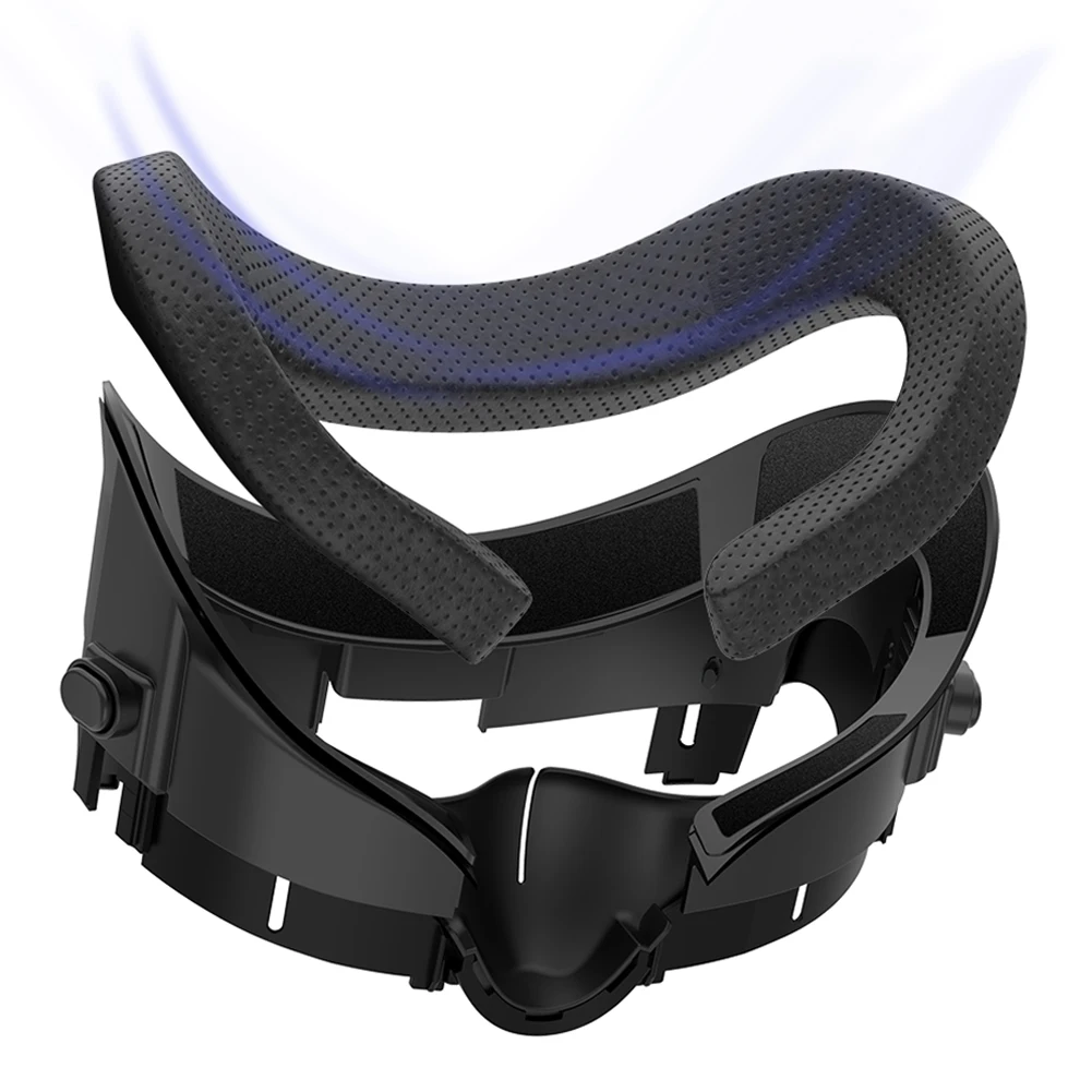 메타 퀘스트 3 VR 컴포트 키트 프리미엄 PU 가죽 페이스 마스크 커버, 아이스 실크 원단 패드, 내구성 강화 페이셜 인터페이스