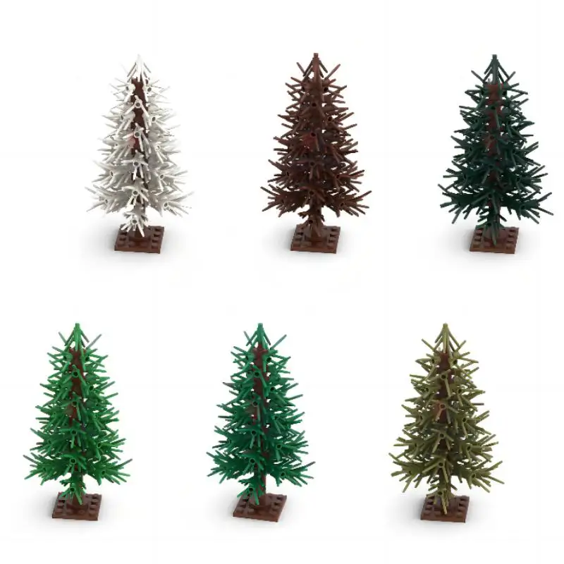 MOC Christmas Gift Assembly Toy Small Particle Building Blocks Christmas Tree Fir Tree Scene Desktop Ornament MOC Christmas Gift Assembly Toy Small Particle Building Blocks Christmas Tree Fir Tree Scene Desktop Ornament