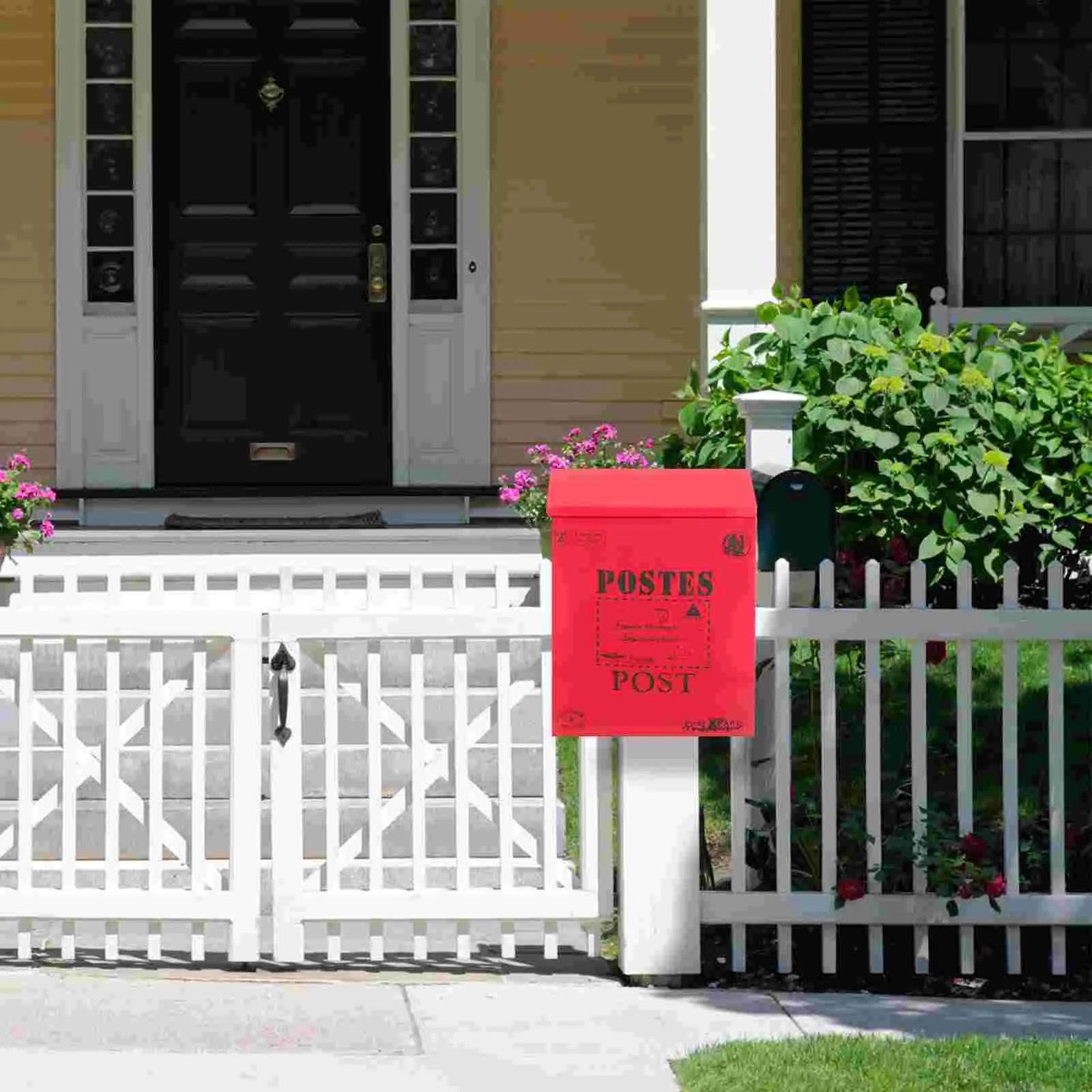 Lottery-Box-Home-Mailbox-Outdoor-Wall-Mount-Retro-Style-Iron-Wall-mount ...