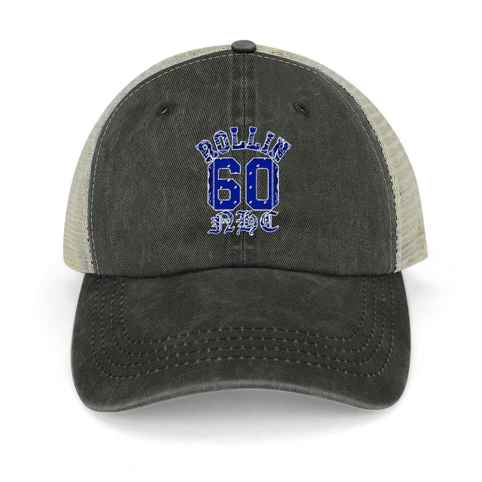 

Rollin 60 NHC Neighborhood Crips Blue Bandana Cowboy Hat New In The Hat Hood Women's Beach Outlet 2024 Men's