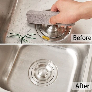 2x Floating Stone Cleaning Rod Pumice Stick Scouring Pad Cleaner Stain Removal For Home Toilet Bowl Cleaning Stick 1