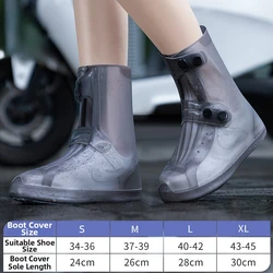 Waterproof Anti - Slip Silicone Rain Shoe Covers - 34 - 36 (Gray - 1pair)