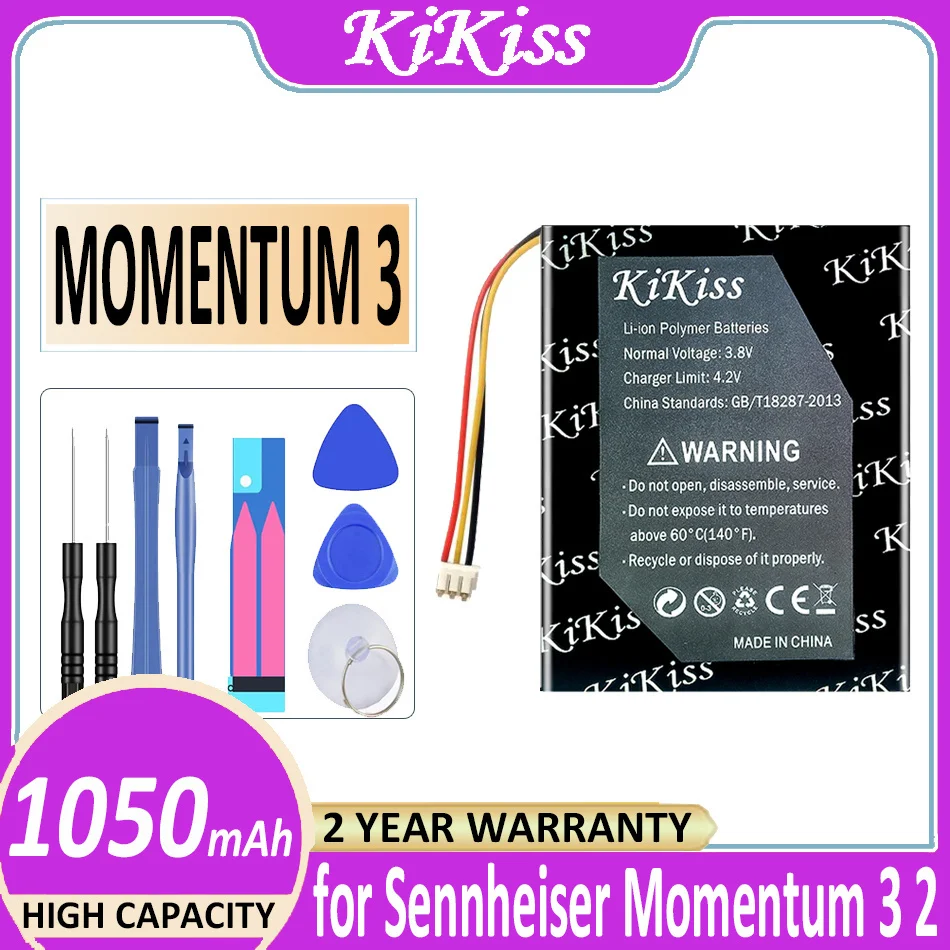 Batteria 1050Mah Per Sennheiser Momentum 3 True Wireless 2 Wireless2 Bateria