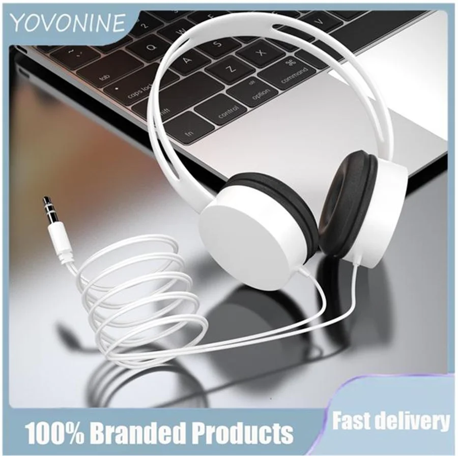 

YOVONINE Original New Product Macaron Hot Foldable Wired Earphones Stereo Universal Headphones for Mobile Phone Gaming Computer