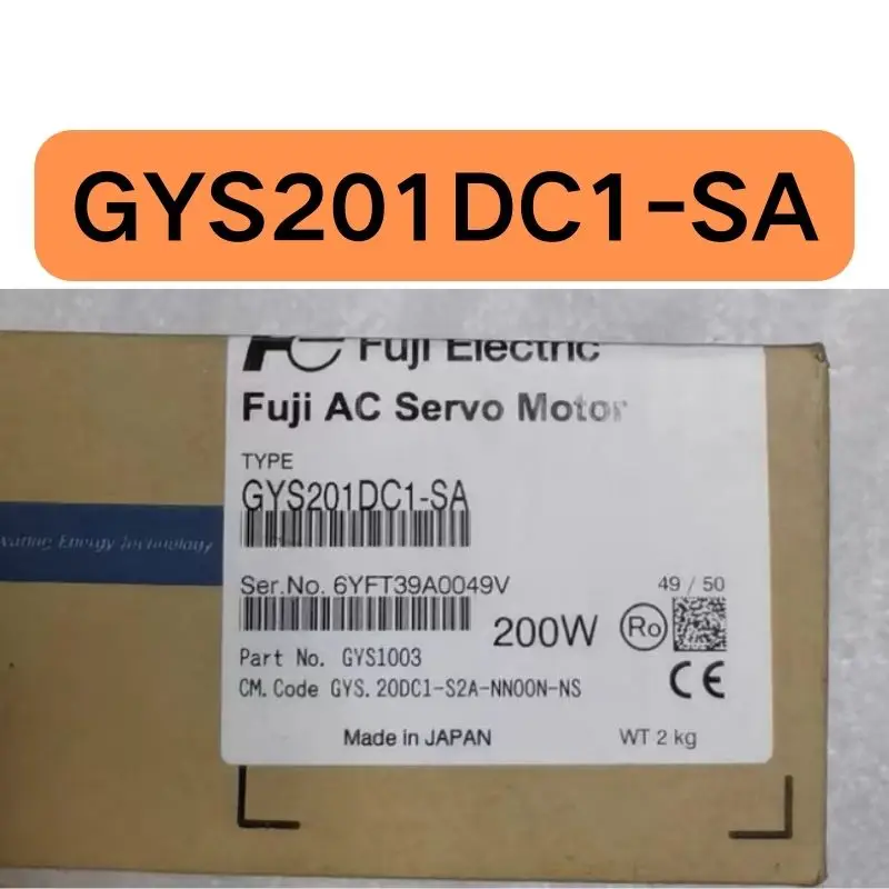 

New 200W servo motor GYS201DC1-SA fast delivery