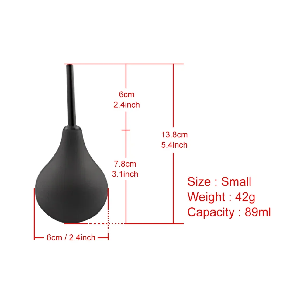 Anal Irrigator Enema Shower Kit Rectal Colon Irrigation Anus Cleaner Tip Nozzle Medical Materials Anal Wash for Women/Men