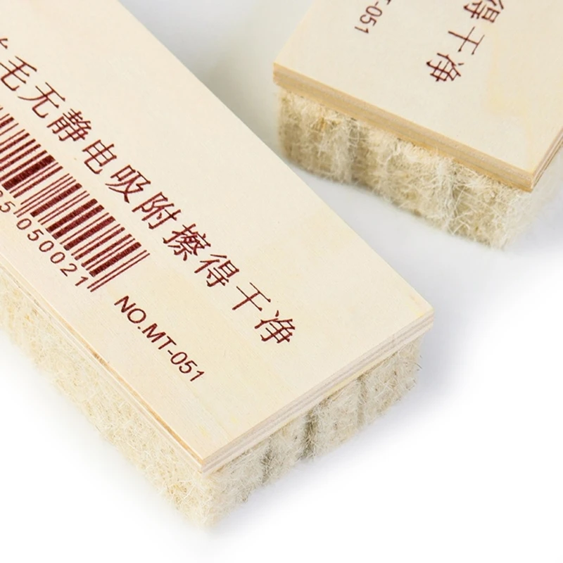 6Pcs Wool Felt Chalkboard Eraser Wood Chalkboard Eraser Dustless Cleaner for Office School Blackboard