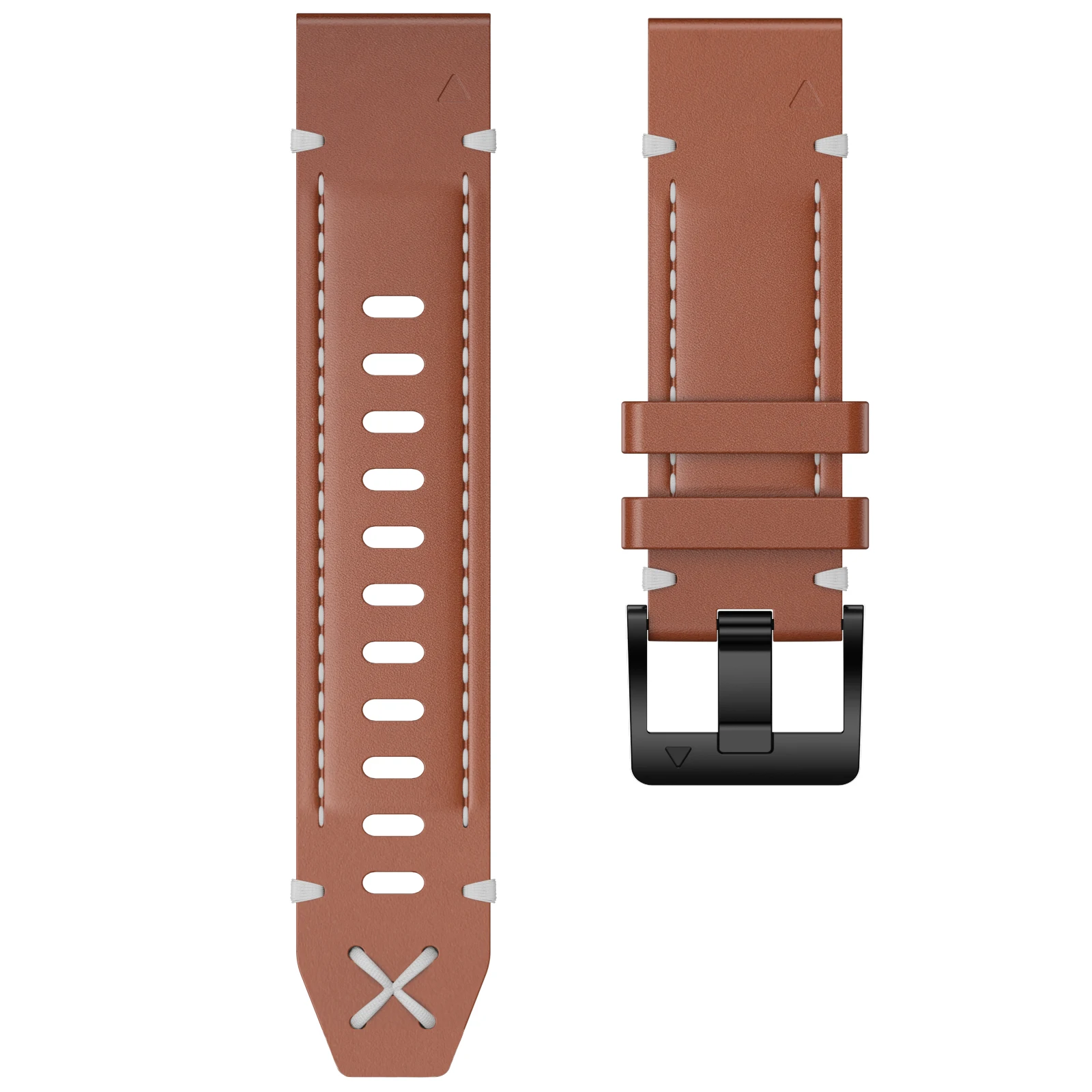 22 26mm Genuine Leather Easy Fit Strap For Garmin Fenix5/5X Plus/6/6X Pro/7/7X Instinct Watch Band Tactix Bracelet Belt