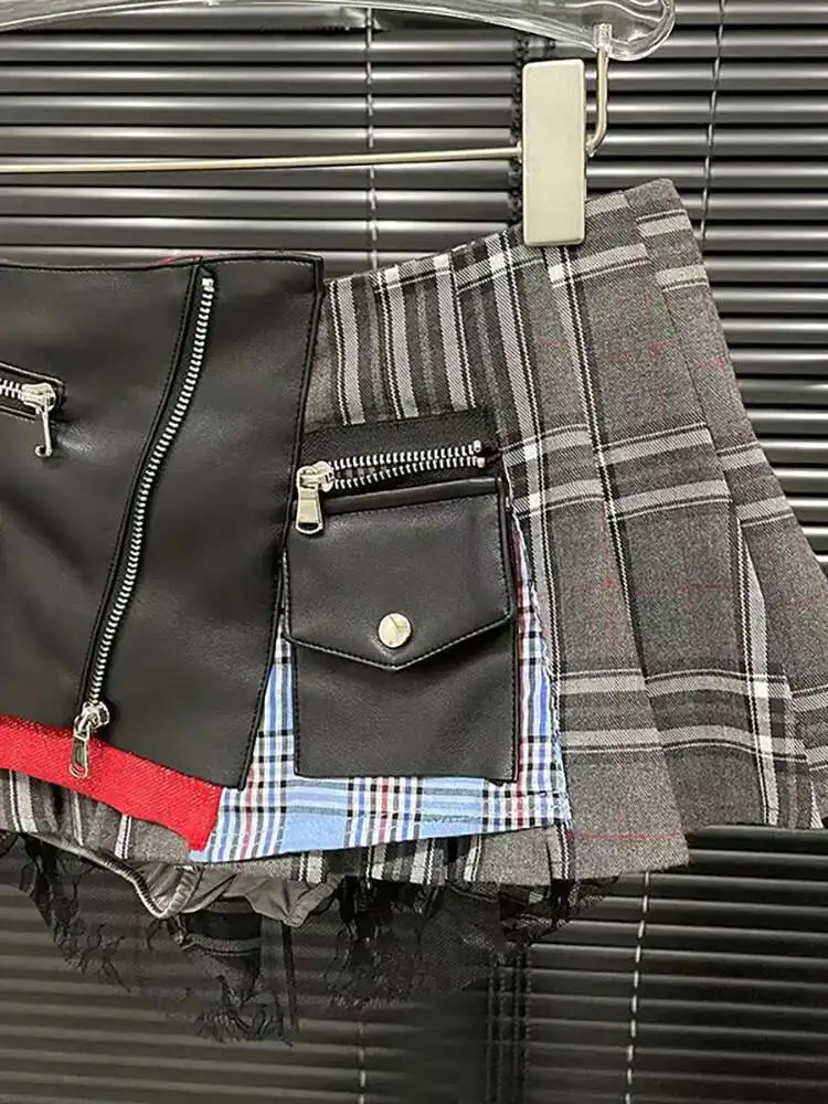 Jade highwaist mini skirt AM1381 ♡ M ANDMARY】Jade highwaist mini skirt