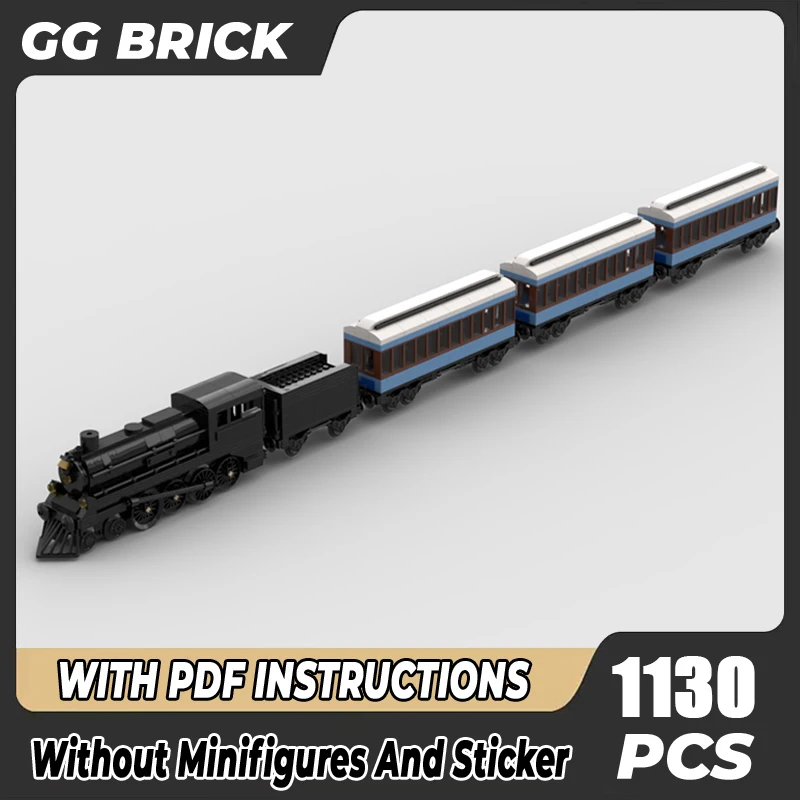 

Moc Building Bricks Famous Animated Train Series The Polar Express Model Building Technology Modular Blocks Construstion Toy