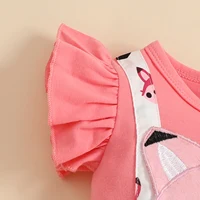 2 pieces of girls sleeveless mesh dress Kazakhstan baby girl fox false suspenders mesh skirt which contains bag fart briefs baby 4