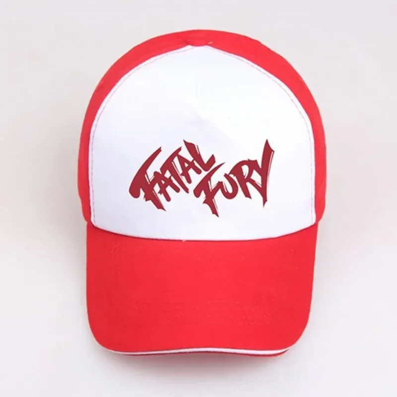 Games Terry Bogard Baseball Cap King of Fighters Embroidery Cotton Fatal Fury Hat Cosplay Adjustable Unisex Outdoor Prop Gift
