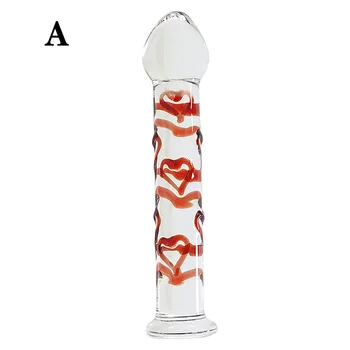 Crystal Glass Dildo G Spot Anal Dildo Plug Glass Penis Sex Toys For Woman Anal Dilator Stimulator Dildos For Women Masturbator 2