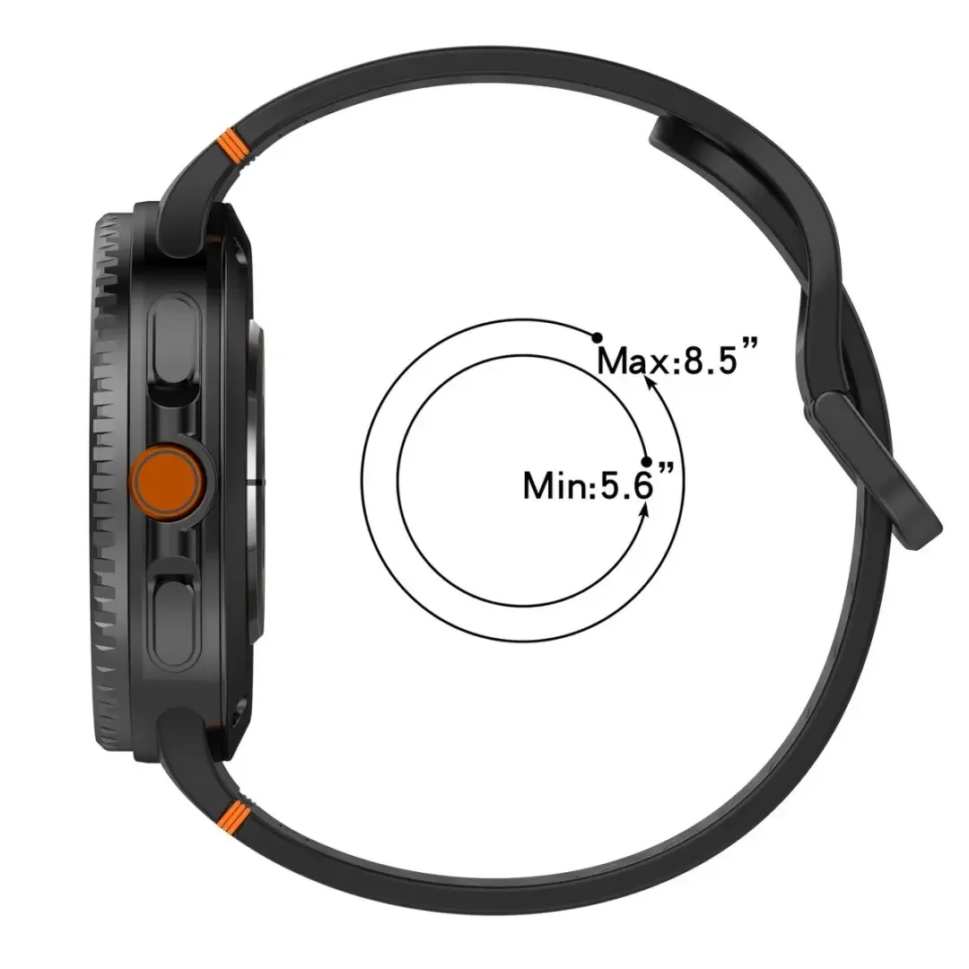 삼성 갤럭시 워치 8 40mm 44mm 워치 8 클래식 46mm 스포츠 실리콘 스트랩 소프트 밴드