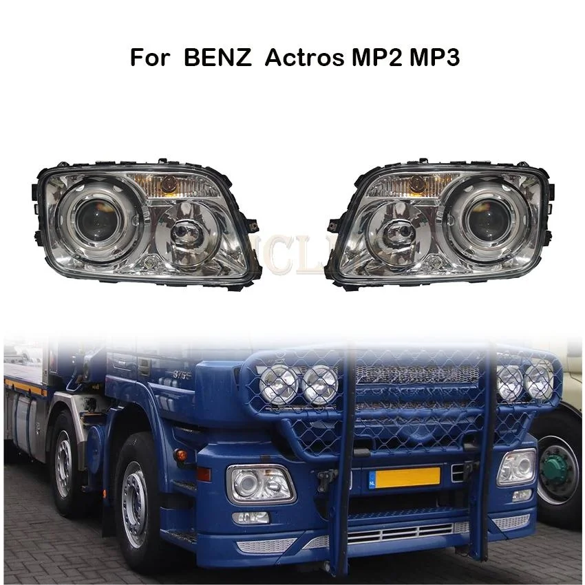 

1PC 24V Truck Head Lamp Light With Convex Lens For Merecdes-Bezn Actros MP2 MP3