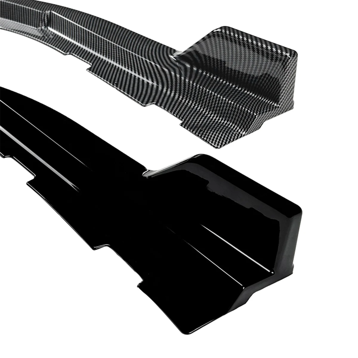 Car Rear Bumper Lip Diffuser Splitter Winglet Apron Spoiler for G26 + Gloss Black Spoiler Wind Knife