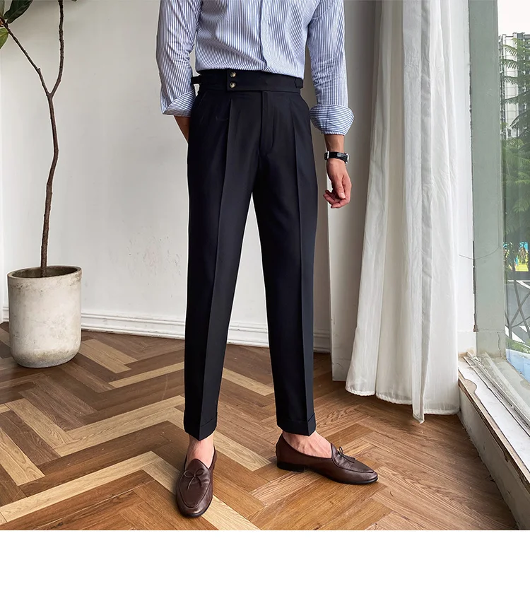 formal italiana, calça social, calça de tornozelo, britânica, 2021