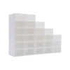 Set of 24 Stackable Shoe Boxes with Clear Covers, DIY Installation & Large Capacity 4