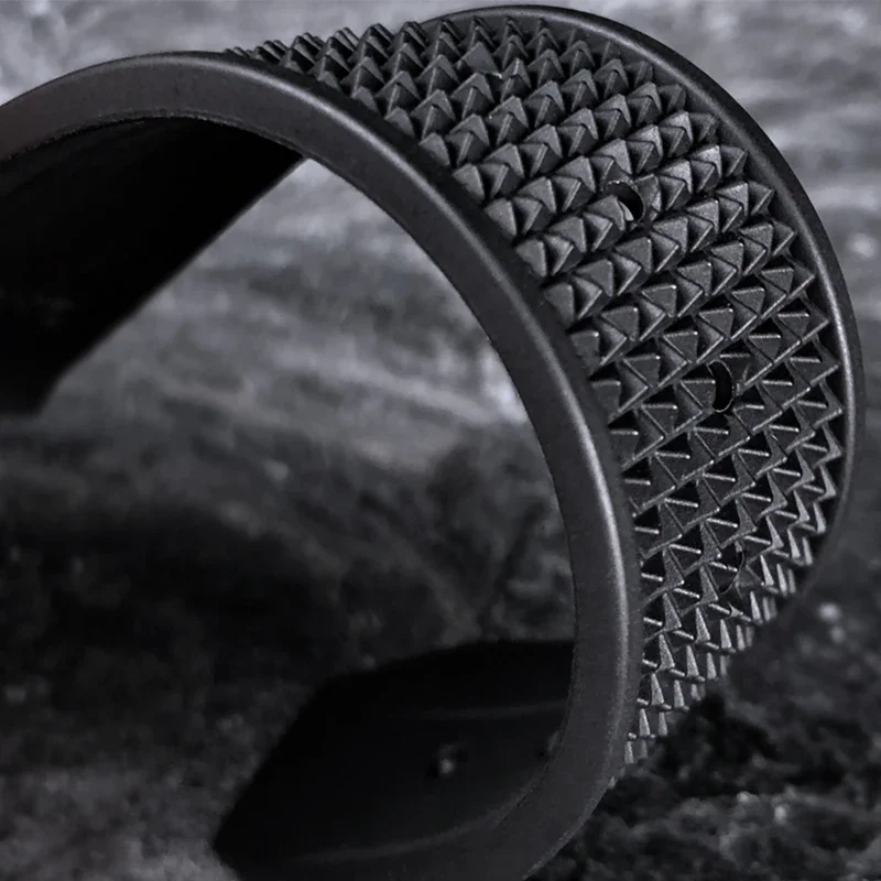 Premium 22mm Soft Silicone Watchband - Natural Rubber Strap