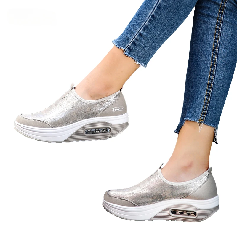 

Shoes Woman Loafers Shallow Office Comfortable Moccasins Women Flats Platform Sneakers Slip On Ride Shoes zapatilas Mujer