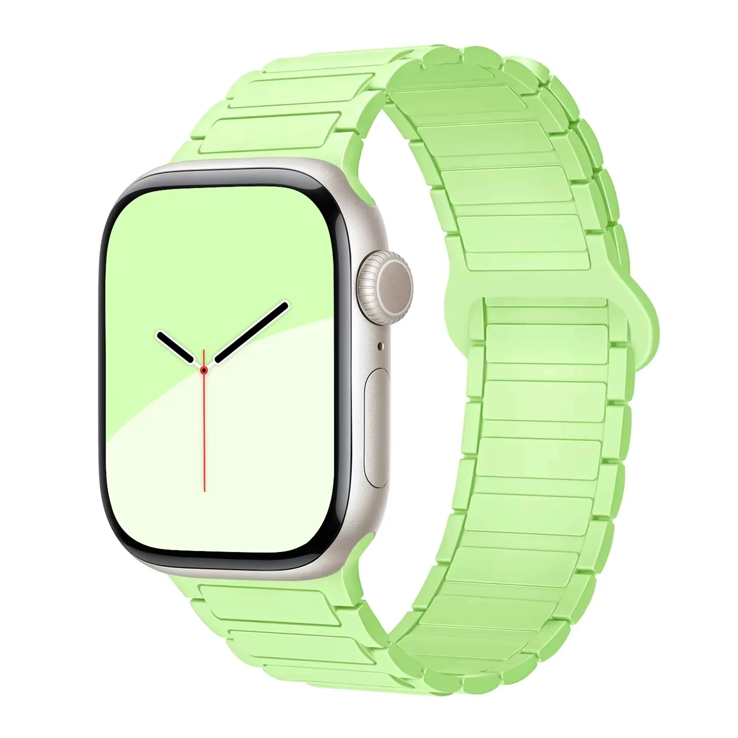 ตัวเลือกสินค้า สายซิลิโคนแม่เหล็ก iWatch 40-49 มม. ปรับได้ ใส่สบาย ทนทาน