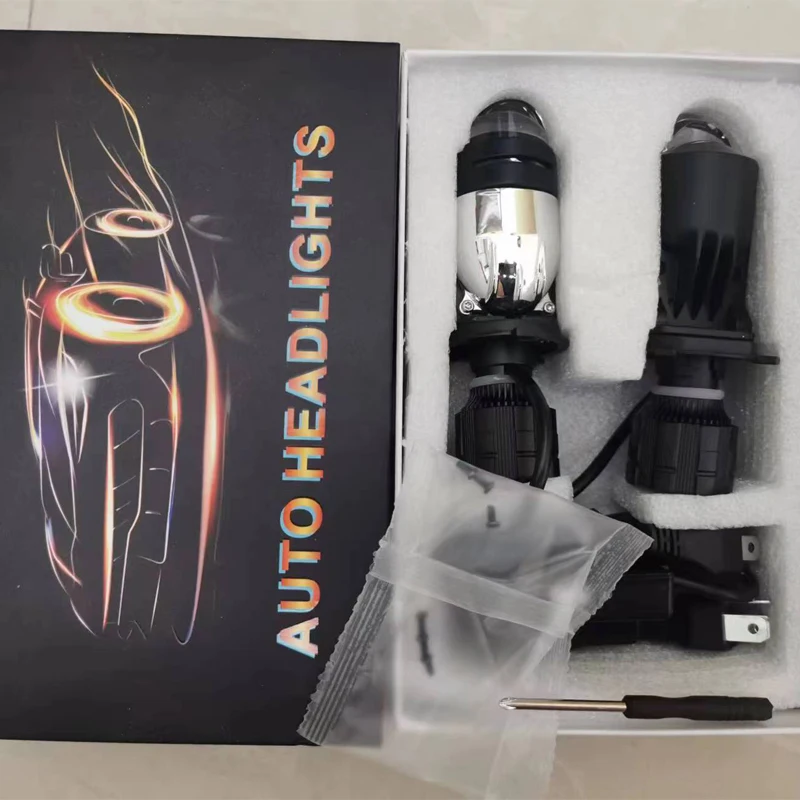 Canbus 90W 6000K Lamp H4 LED Mini Projector Lens Automobles Bulb 20000LM Conversion Kit Hi/Lo Beam Headlight RHD LHD 12V H4 Lamp led car lights led bulbs led headlights led car headlights