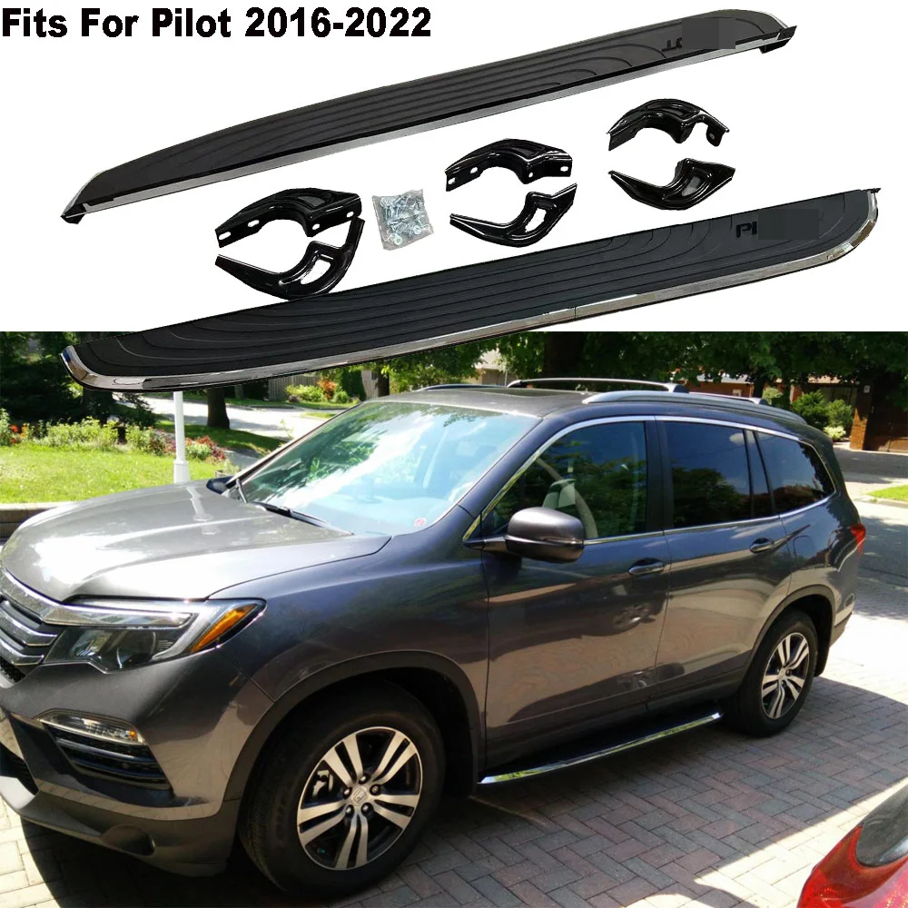 

2PCS Running Board fits for Honda Pilot 2016-2022 Side Step Nerf Bar Stairs