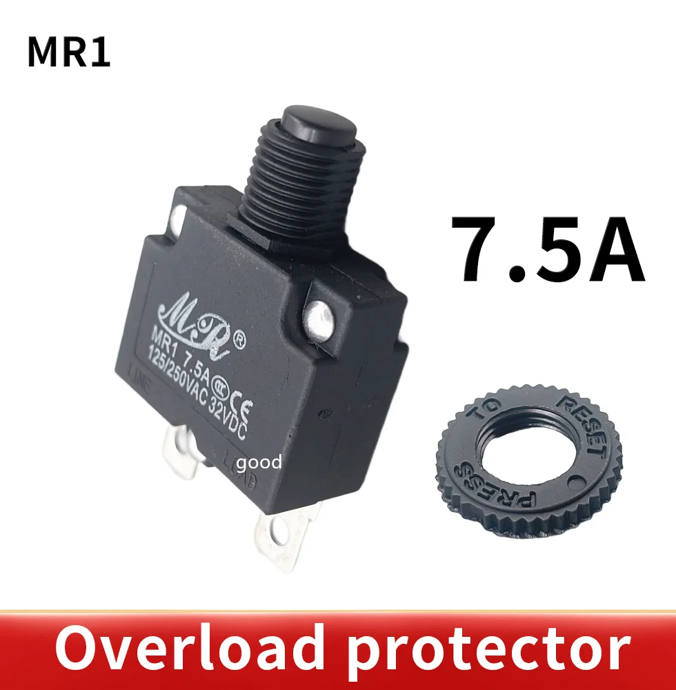 열 스위치 회로 차단기, 과부하 스위치 과부하 보호대, MR1, 3A,4A,5A,6A ,7A,8A,10A,15A,16A,18A,20A,25A ,30A, 5 개