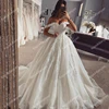Elegant A-Line Princess Wedding Dresses Off The Shoulder Lace Appliques Bridal Gowns Boho Beach Tulle Wedding Dress Plus Size 3
