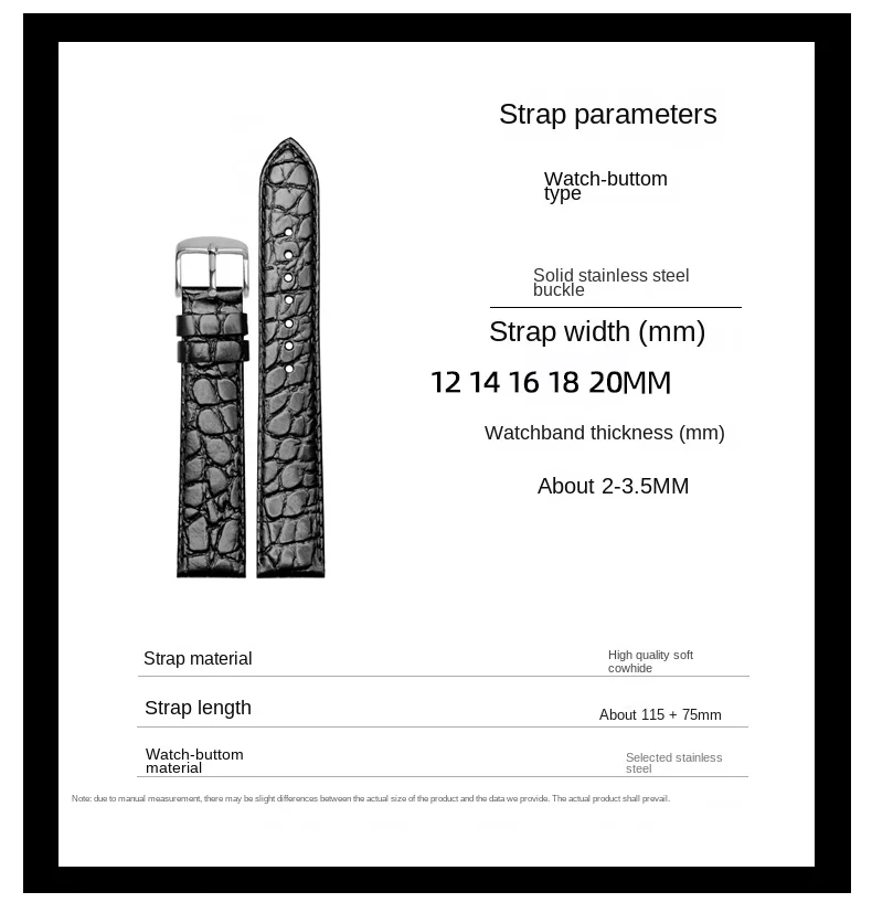 Genuine Leather Watch Strap For Longines Magnificent Jia Lan