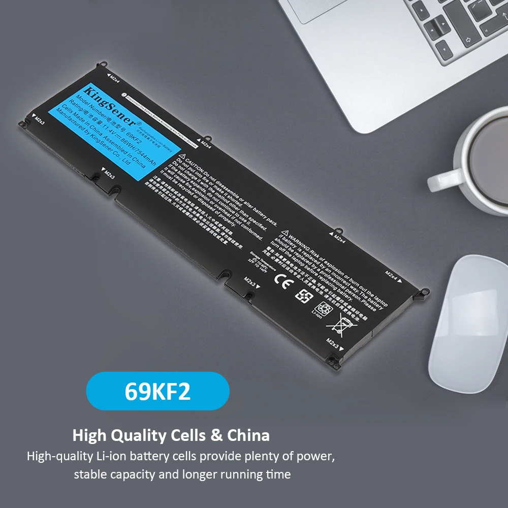 Bateria para Dell Xps 15 9500 9510 9520 9530 Precisão 5550 5560 G15 5510 5511 5520 5515 5521 g7 15 7500 P91f P87f 86wh 69kf2 - Imagem 2
