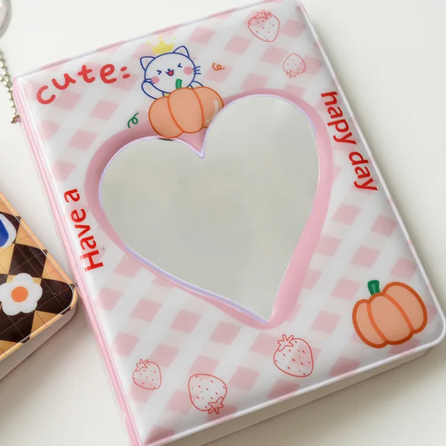 Catoon Photocard Holder Fotóalbum 3 Hüvelykes 36/64 Zsebek Kis Kötőanyag A Kártyákhoz Kpop Love Heart Hollow Photocards - Image 5