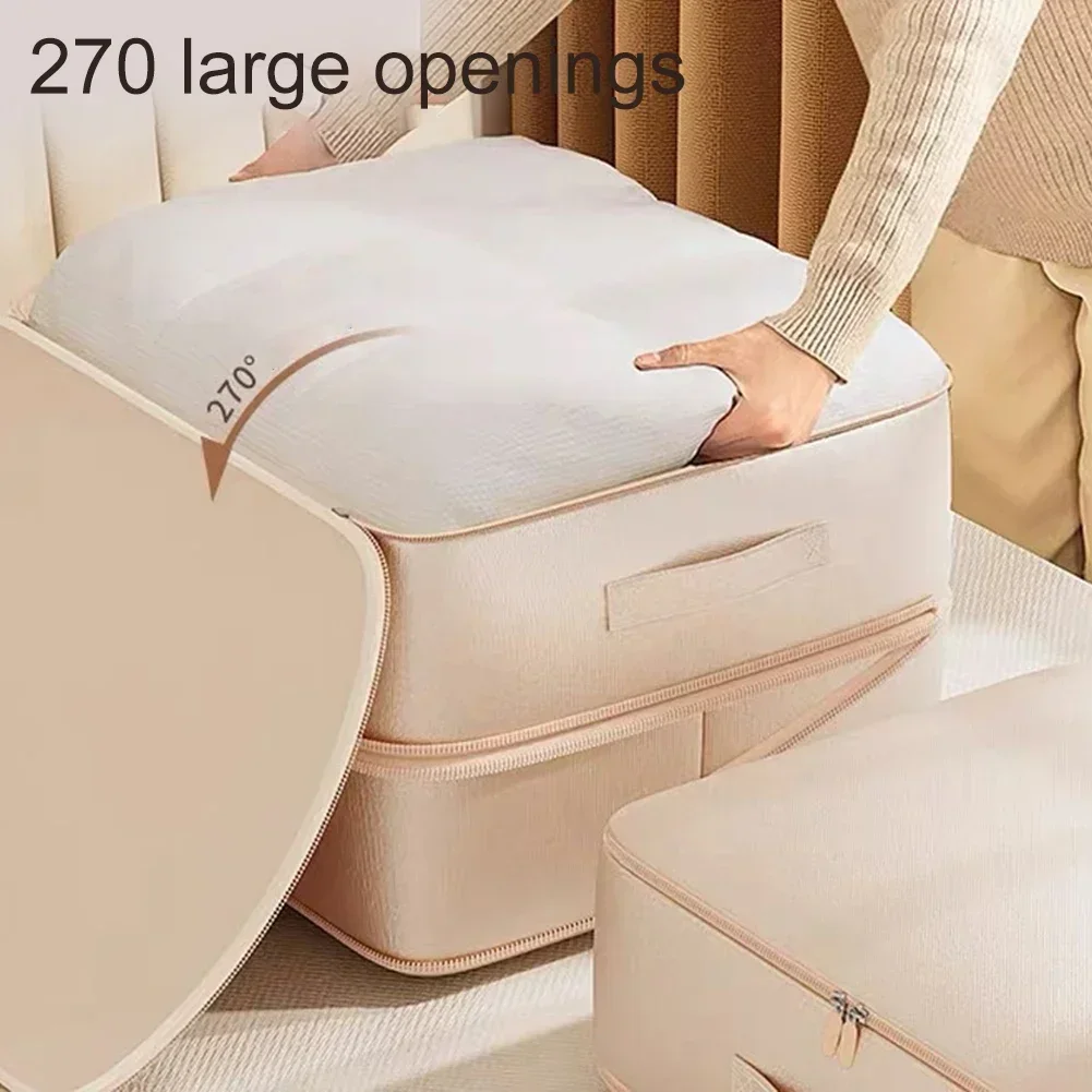Ultra Space Saving Self Organizer Condense Duvet Storage Bag For Blankets Bedding Foldable Storage Bag For Moving Traveling 3