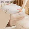 Ultra Space Saving Self Organizer Condense Duvet Storage Bag For Blankets Bedding Foldable Storage Bag For Moving Traveling 3