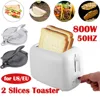 Automatic Sandwich Breakfast Maker 800W 2 Slices Toaster Electric Toast Bread Crumb Tray Bread Baking Machine 6 Browning Options 1